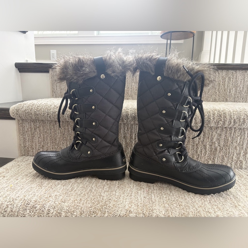 Sorel Tofino Waterproof Snow Boots- Winter Shoes Women's Size 7 Black Outdoor - Picture 3 of 11